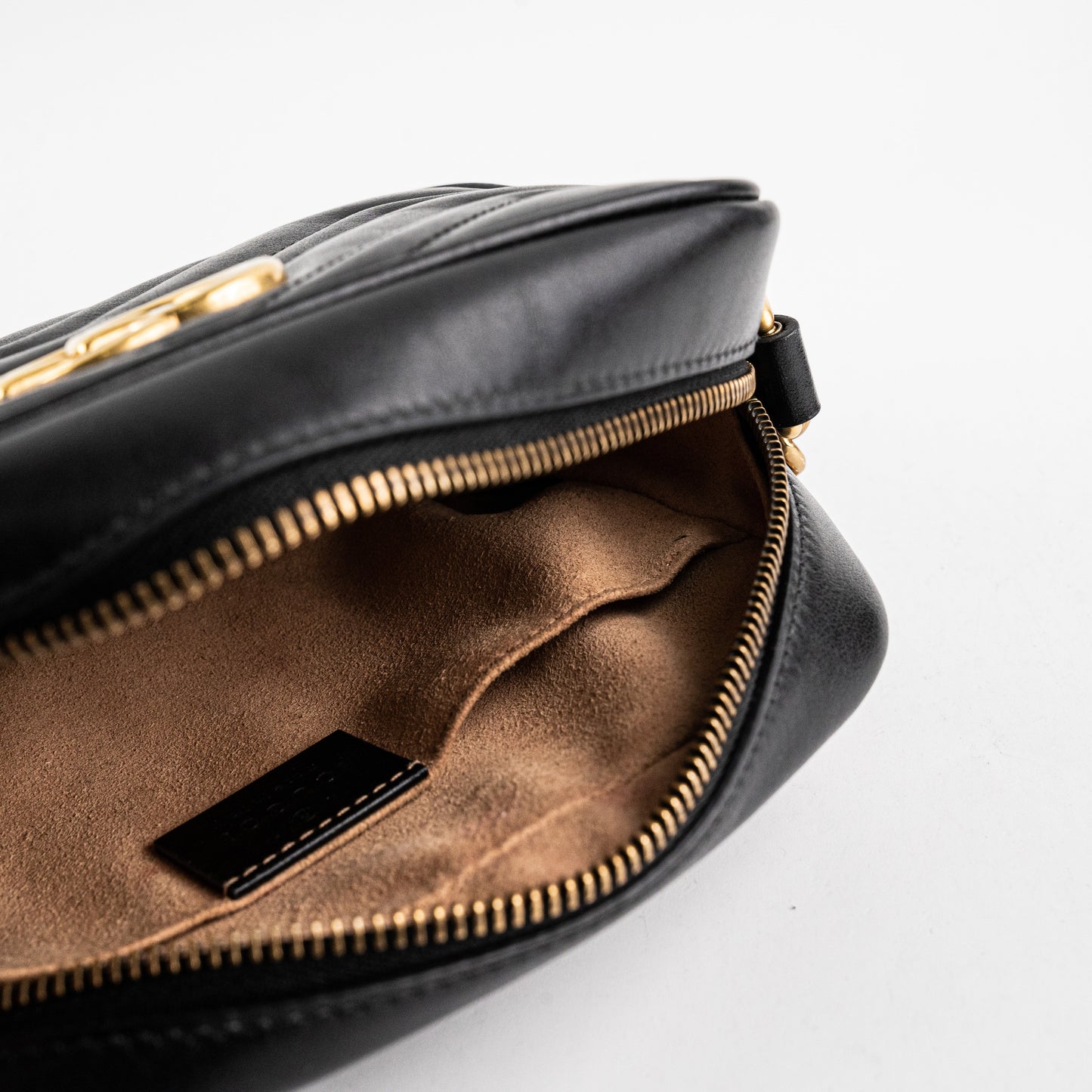 Gucci Item Marmont Camera Crossbody Bag Leather Black