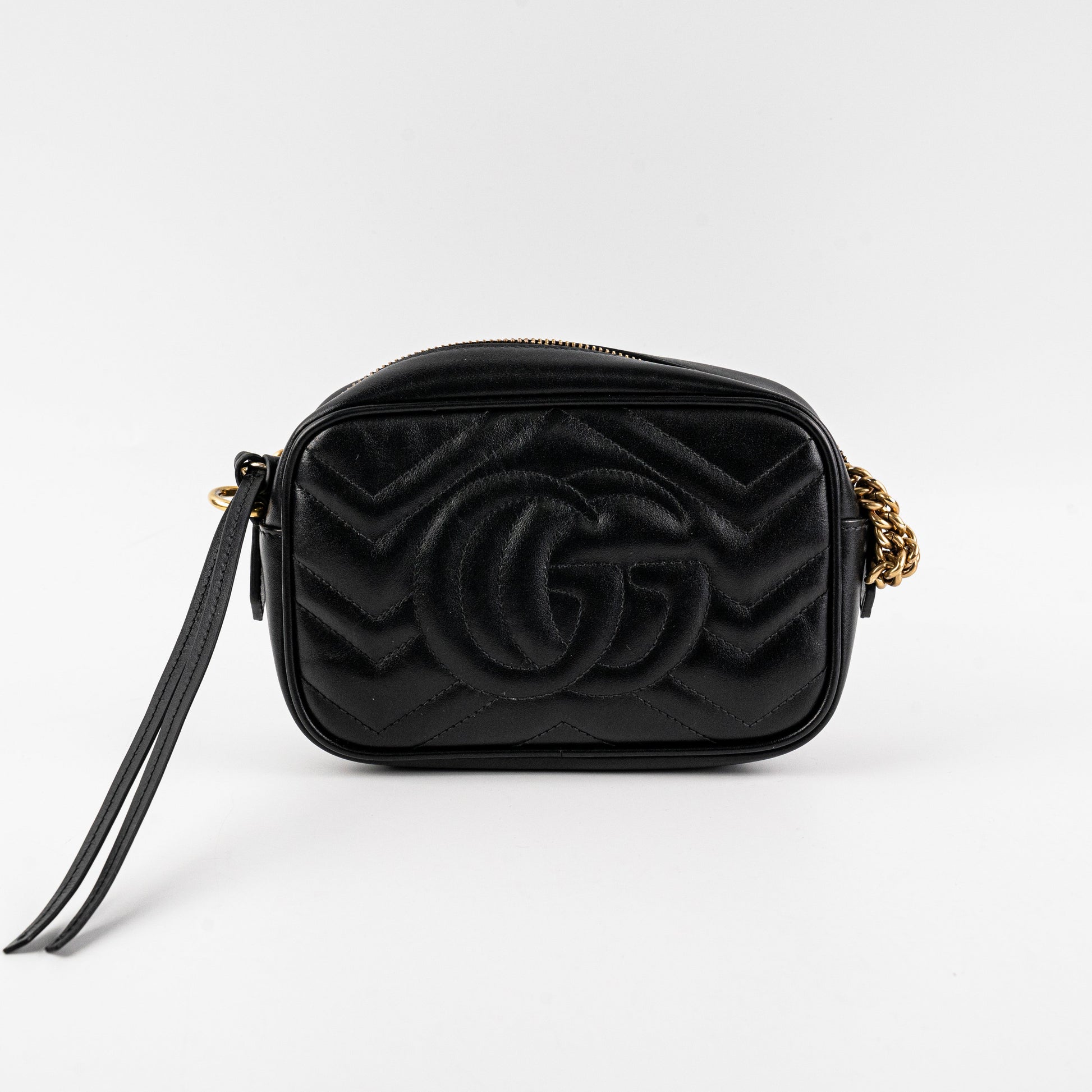 Gucci Item Marmont Camera Crossbody Bag Leather Black
