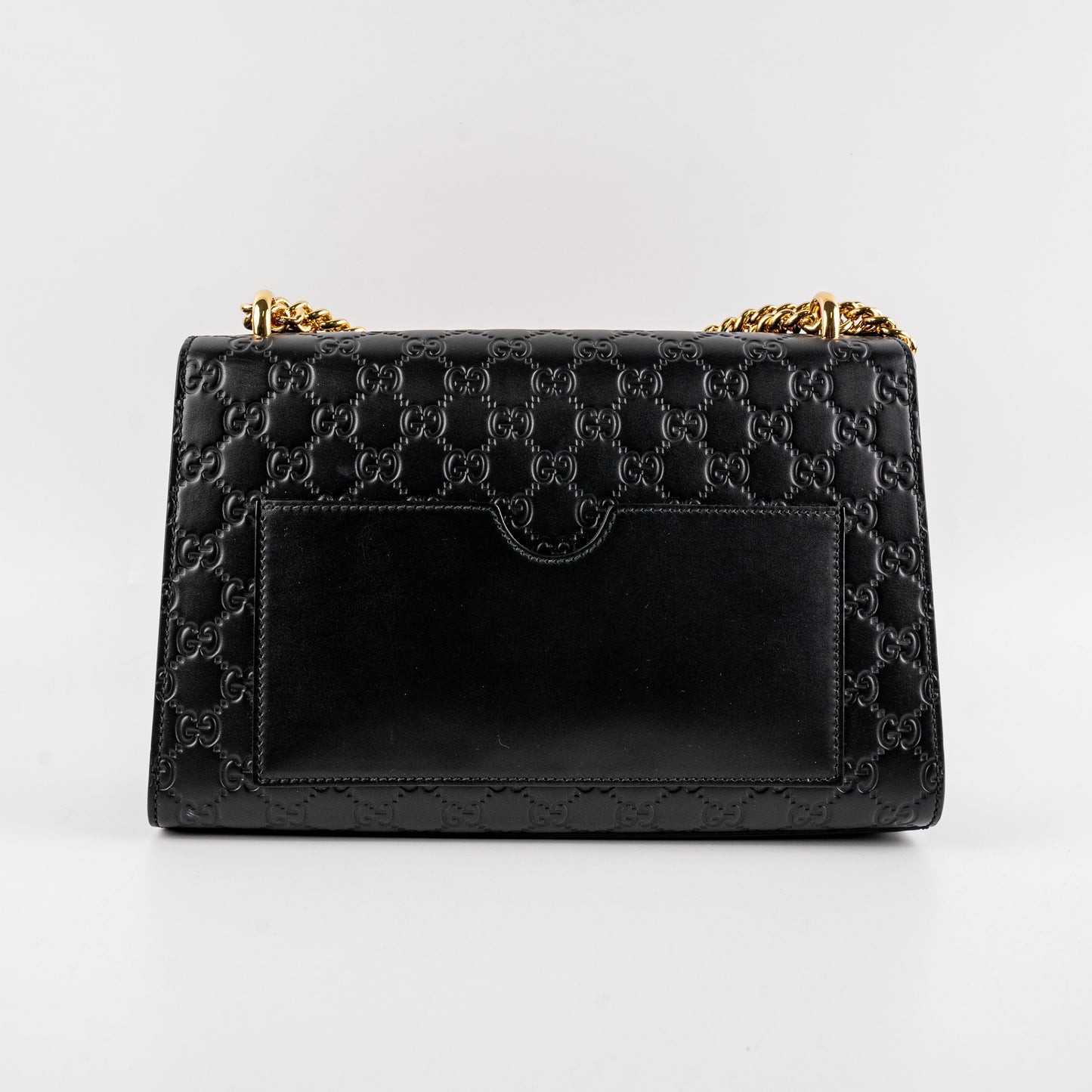 Gucci Deal Of The Week Padlock Signature Shoulder Black Medium Shoulder Bag