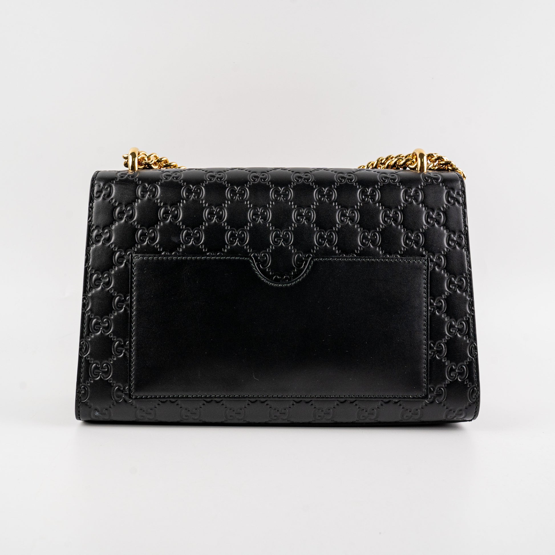 Gucci Deal Of The Week Padlock Signature Shoulder Black Medium Shoulder Bag