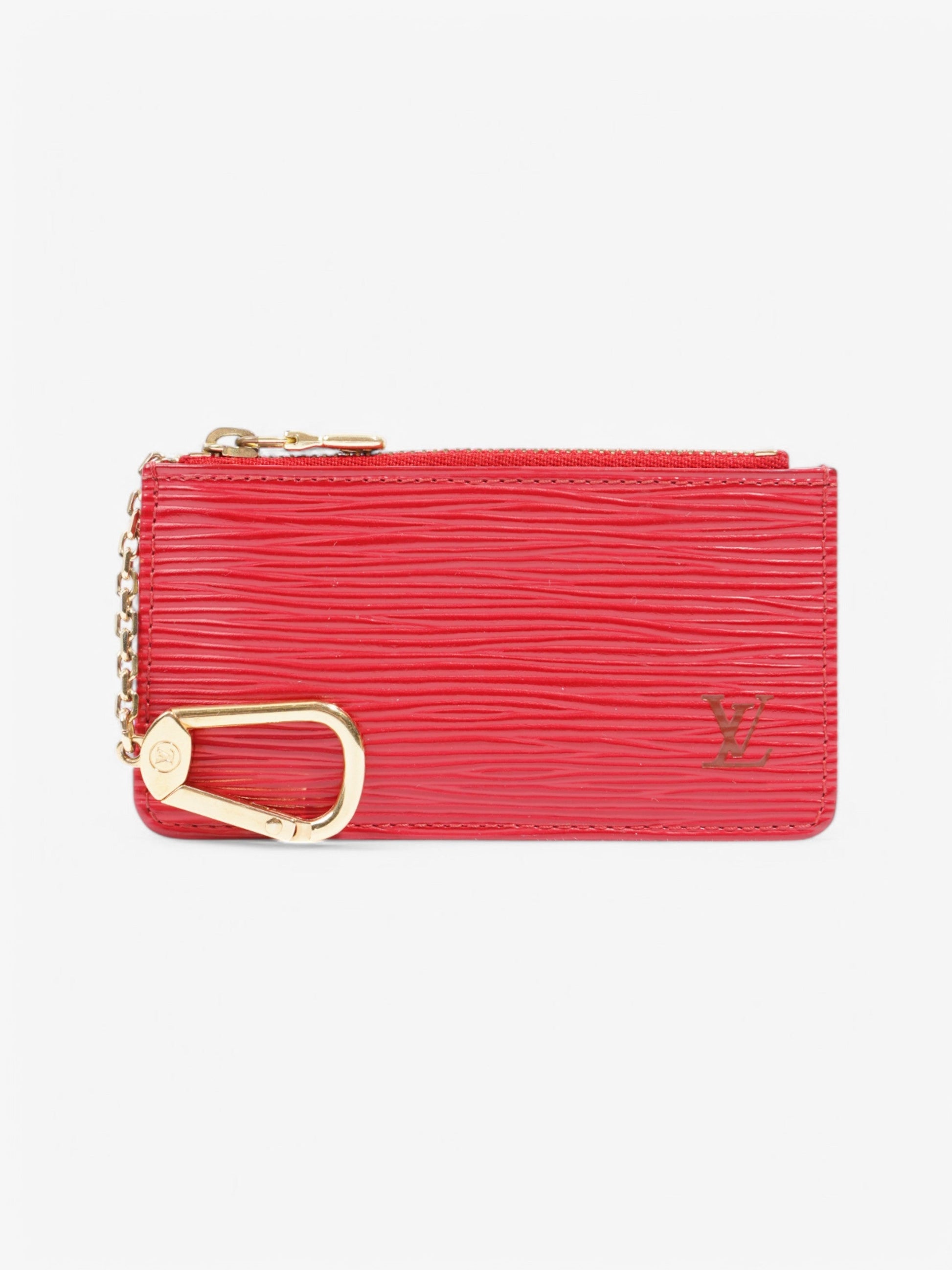 Louis Vuitton Coin Purse Epi Leather Red Wallet Case