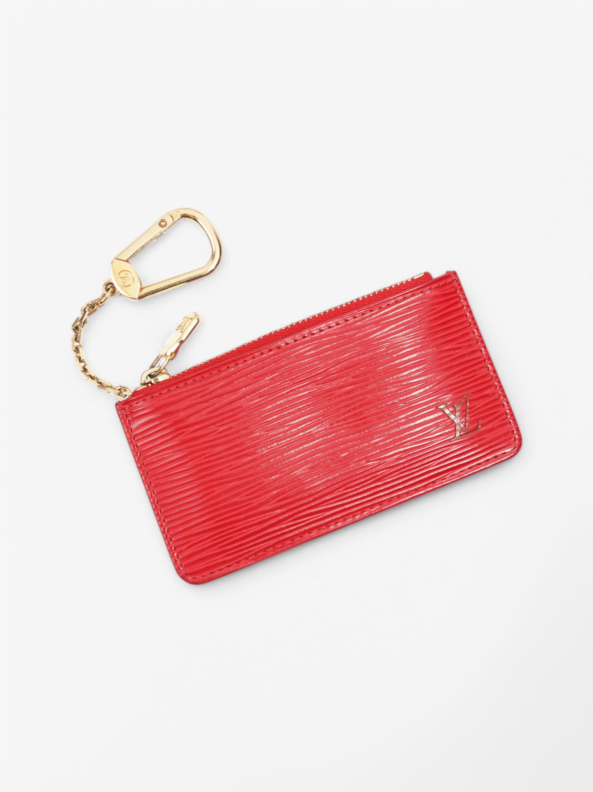 Louis Vuitton Coin Purse Epi Leather Red Wallet Case