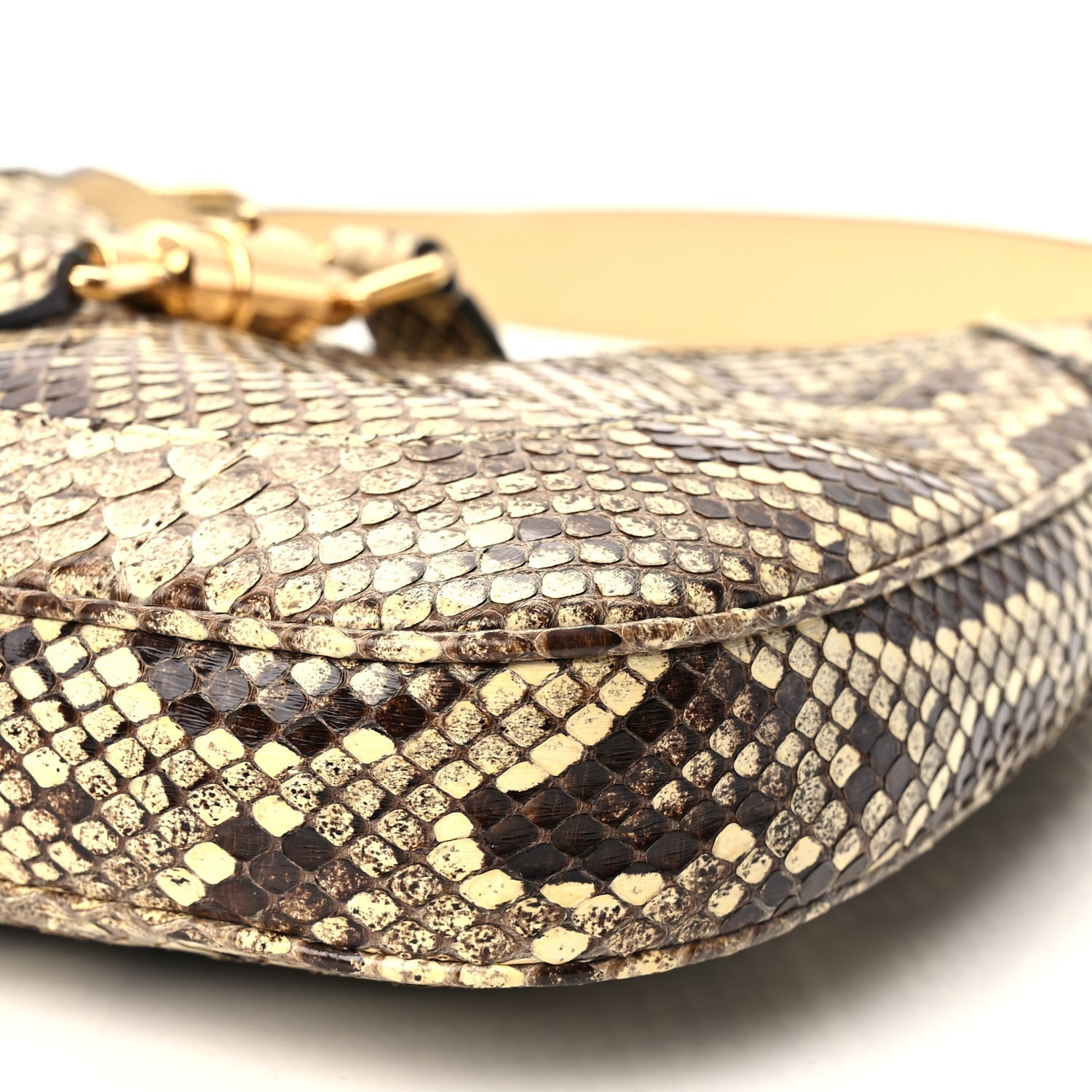 Gucci Snakeskin Small Jackie 1961 Hobo Beige
