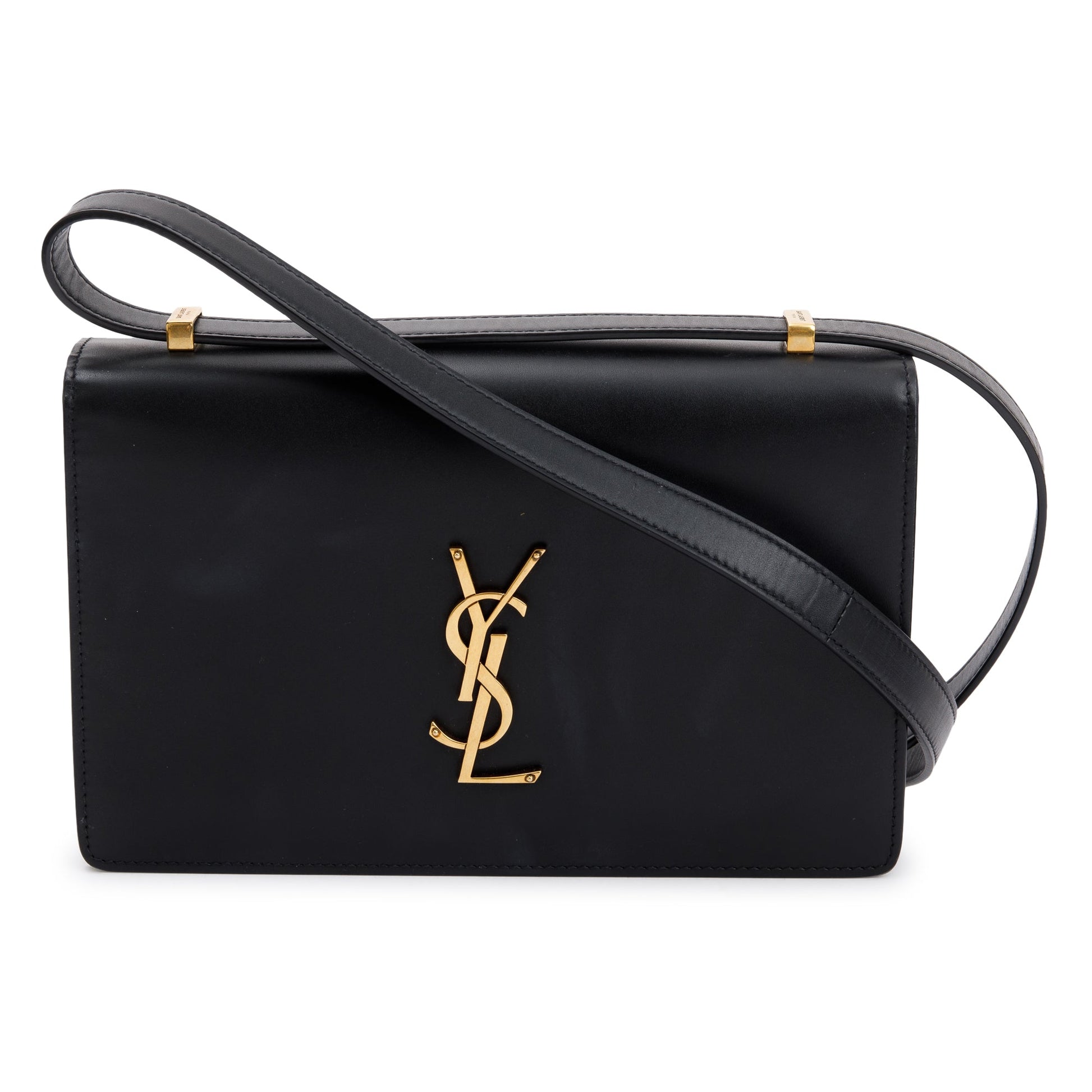 YSL Saint Laurent Calfskin Dylan Shoulder Bag Leather Black