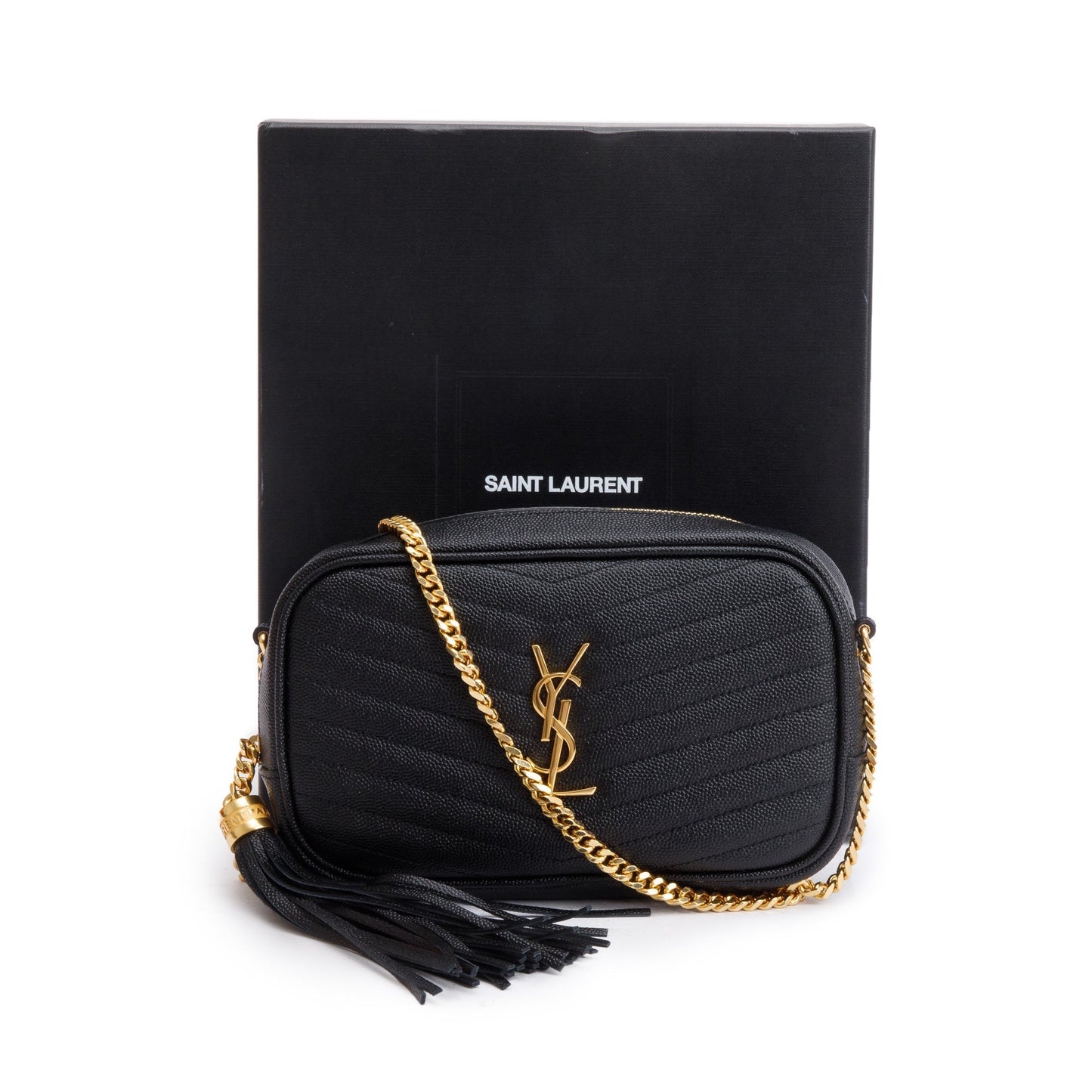 YSL Saint Laurent Mini Lou Camera Bag Leather Quilted Crossbody Bag