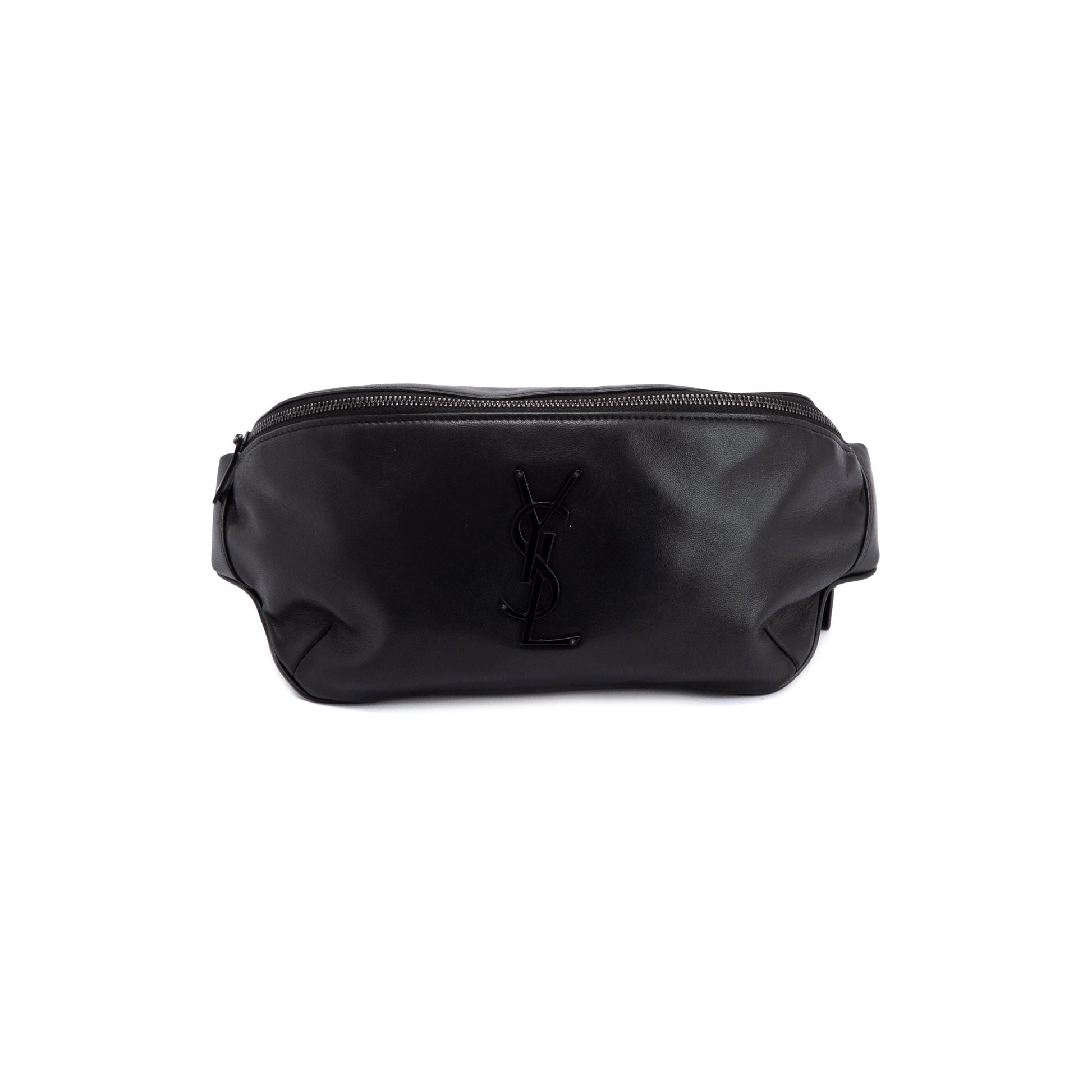 YSL Saint Laurent Soft Lambskin Cassandre Classic Crossbody Bag Black