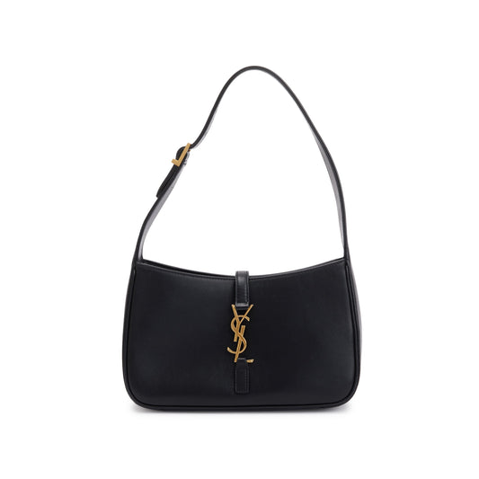 YSL Saint Laurent Calfskin Le Hobo Bag Leather Black Shoulder Bag