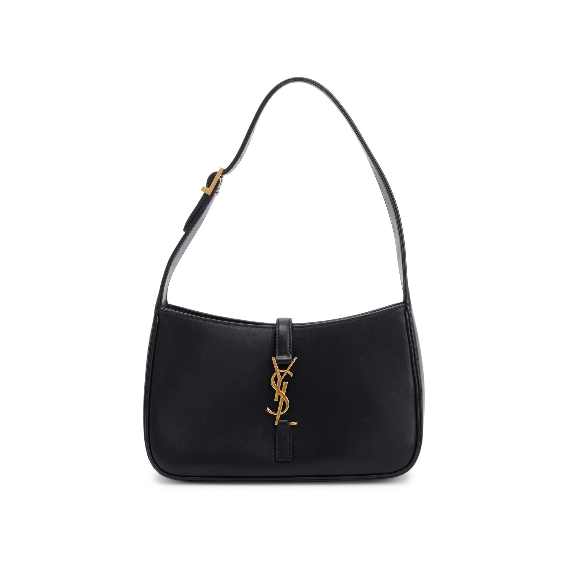 YSL Saint Laurent Calfskin Le Hobo Bag Leather Black Shoulder Bag