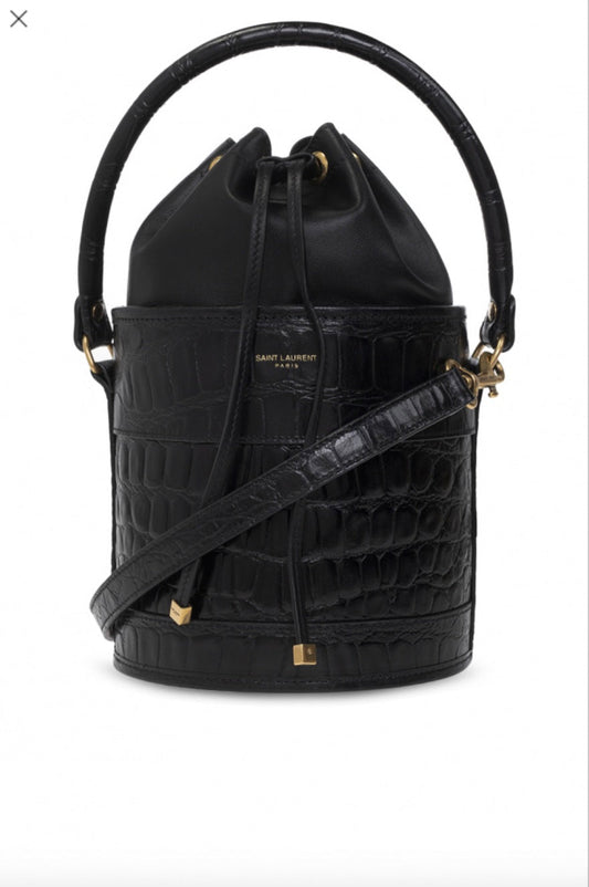 YSL Saint Laurent Yves Bahia Bag Small Bucket Bucket Bag