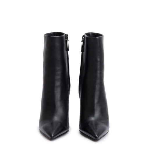 YSL Saint Laurent Calf Opyum Booties Size Travel Bag Leather Black Shoes