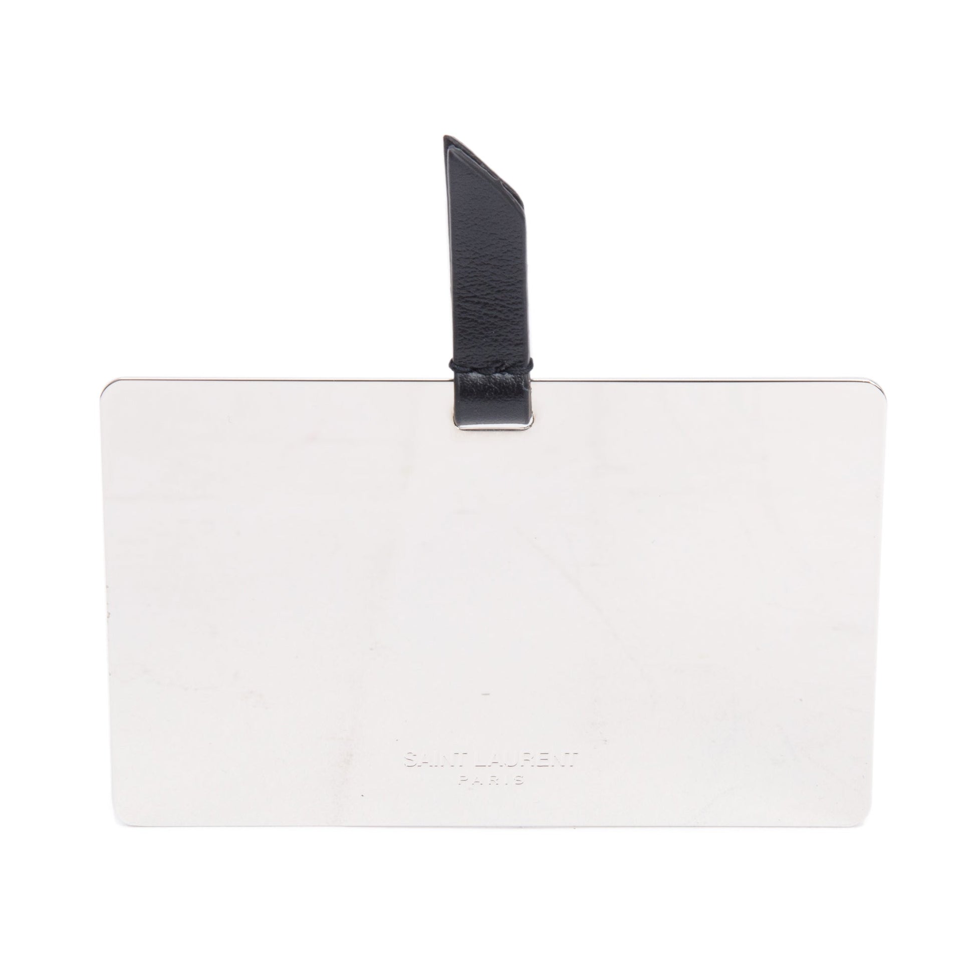 YSL Saint Laurent Calfskin For You Holder With Travel Bag Leather Black