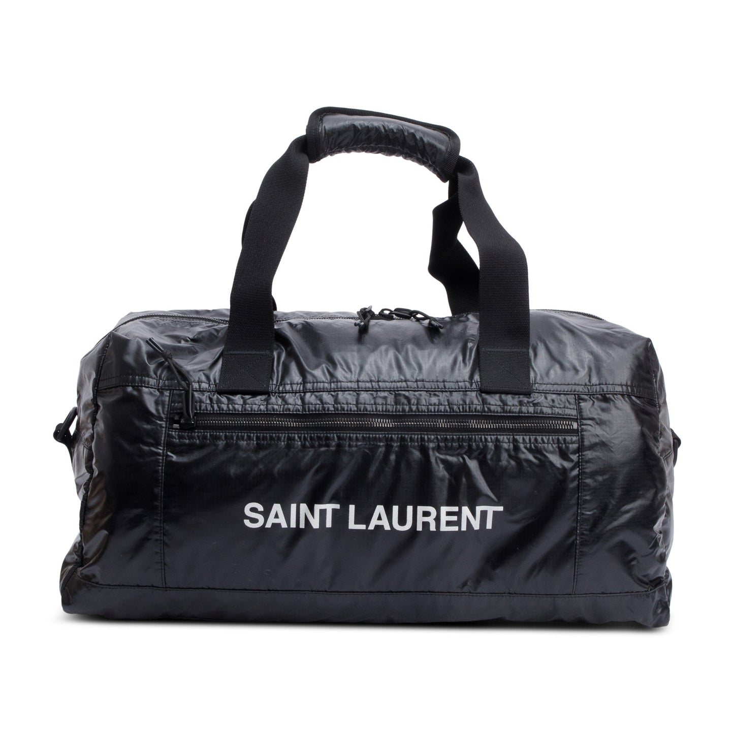 YSL Saint Laurent Nuxx Duffle Bag Nylon Black Travel Bag