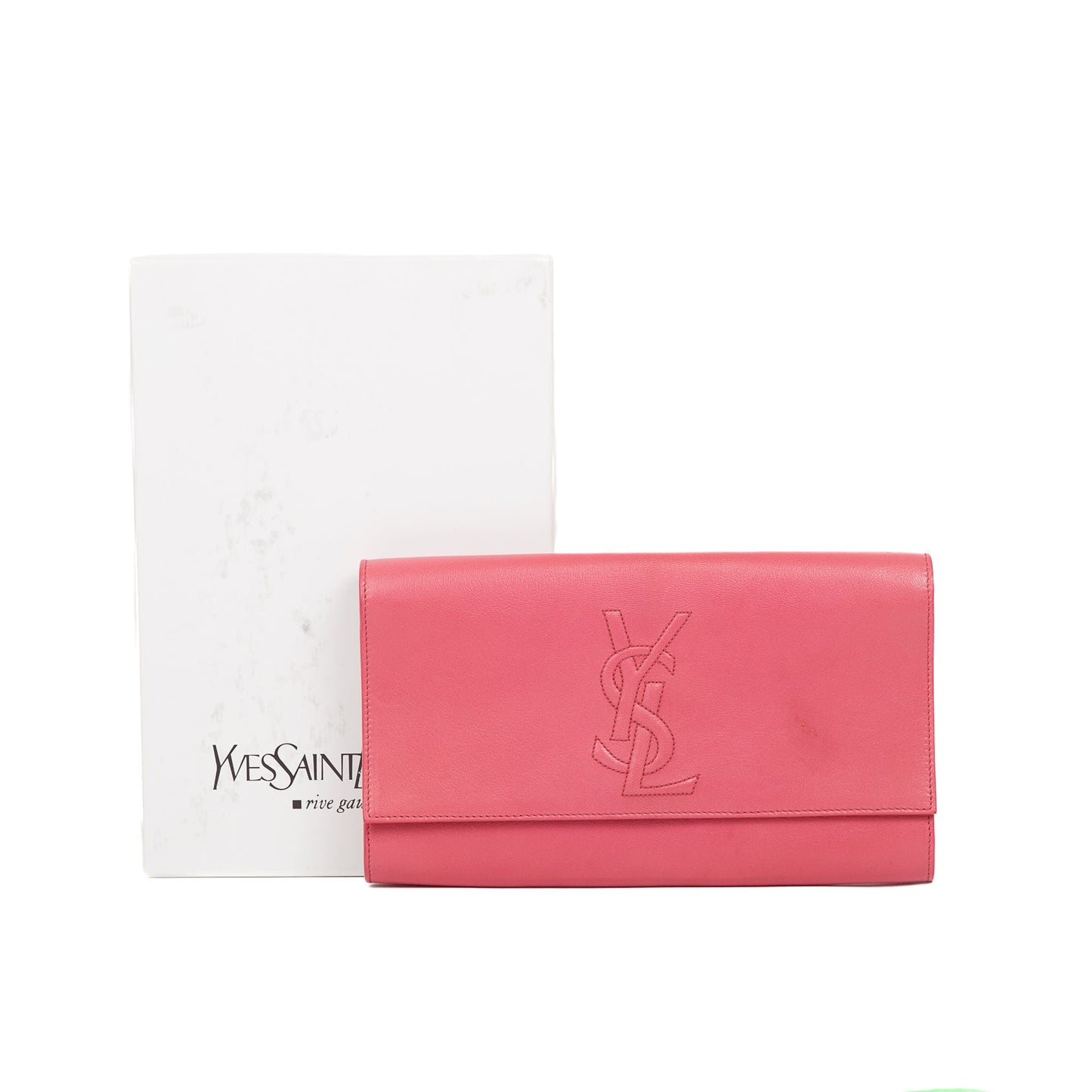 YSL Saint Laurent Belle De Jour Clutch Large Clutch Bag Box 40985