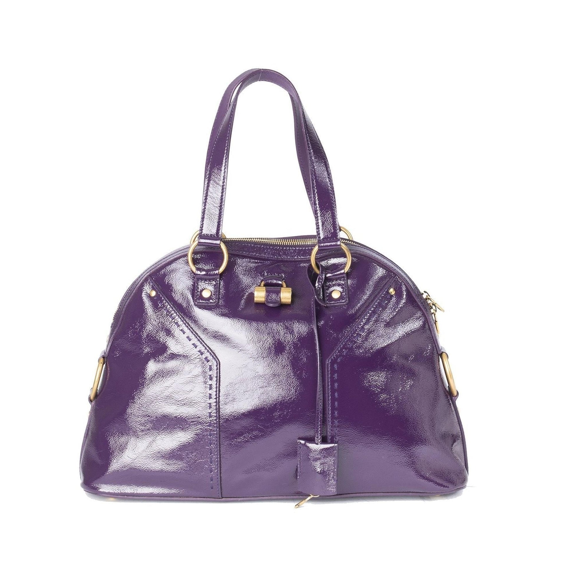 YSL Saint Laurent Patent Bag Leather Large Travel Bag