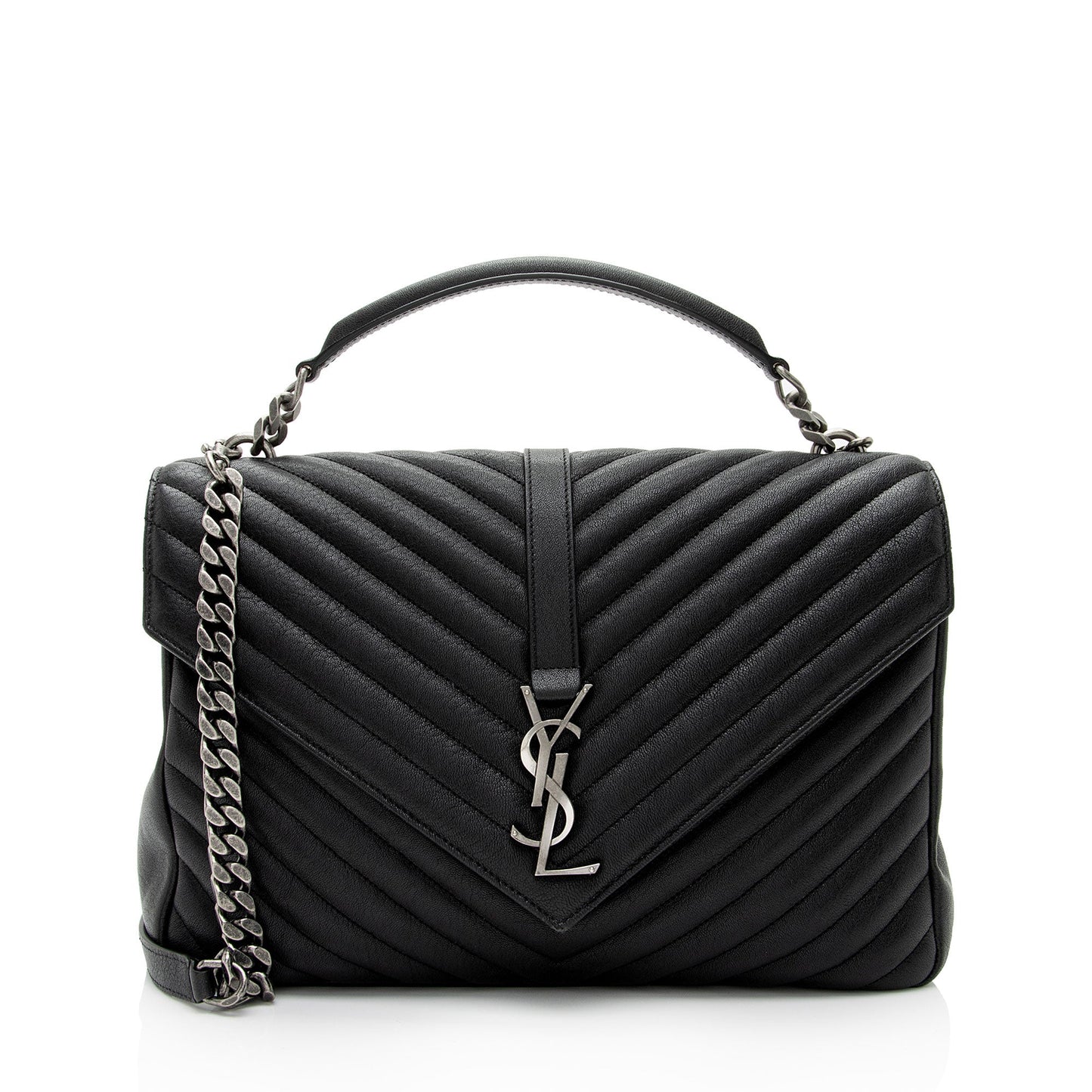YSL Saint Laurent Saint Laurent Trending Calfskin College Shoulder Bag Matelasse Monogram