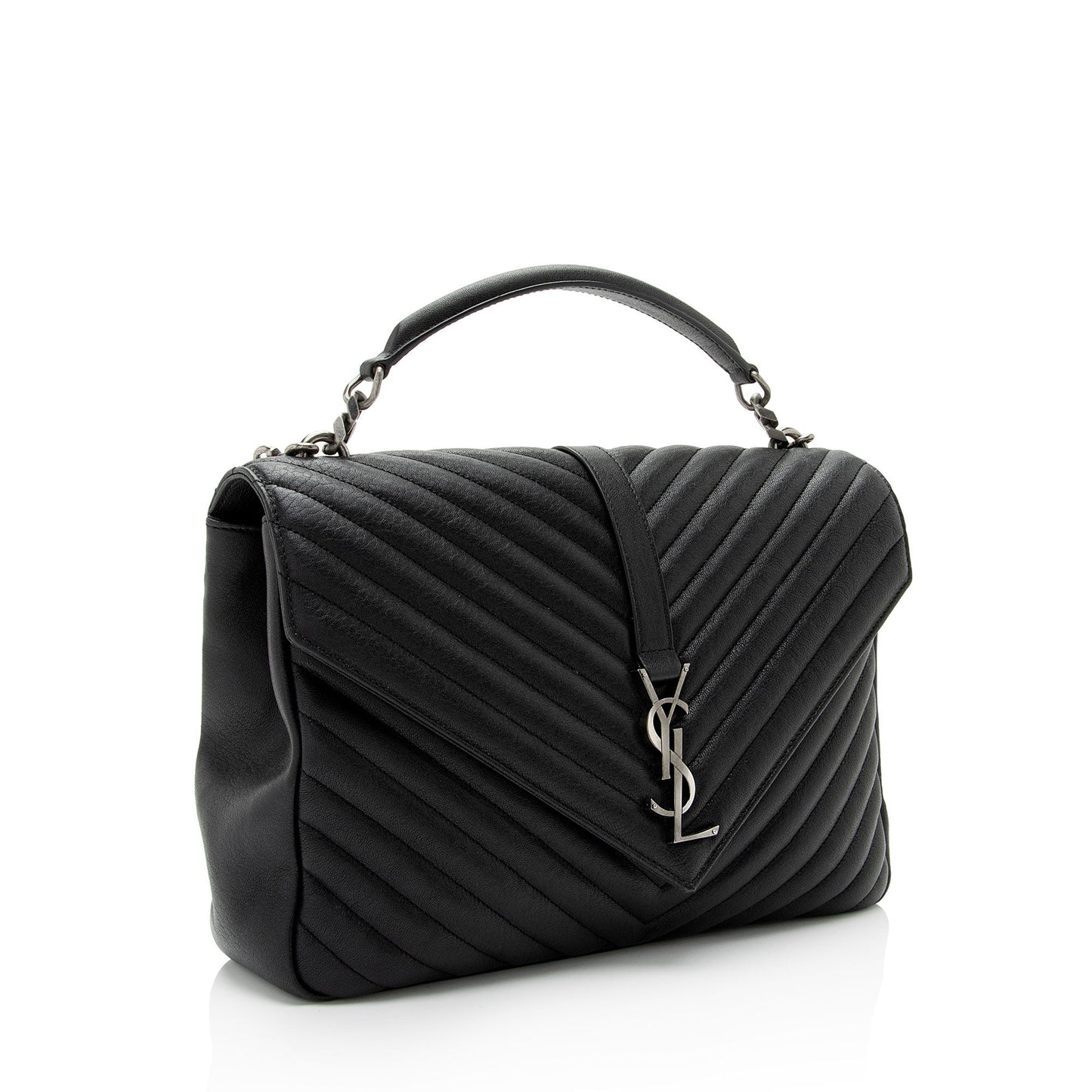 YSL Saint Laurent Saint Laurent Trending Calfskin College Shoulder Bag Matelasse Monogram