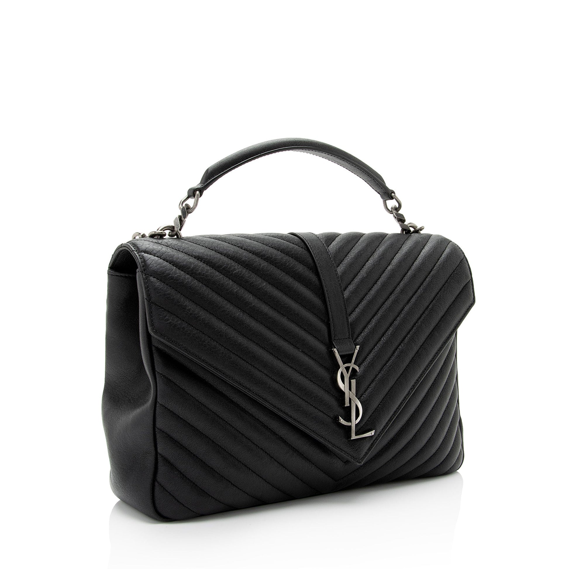 YSL Saint Laurent Saint Laurent Trending Calfskin College Shoulder Bag Matelasse Monogram