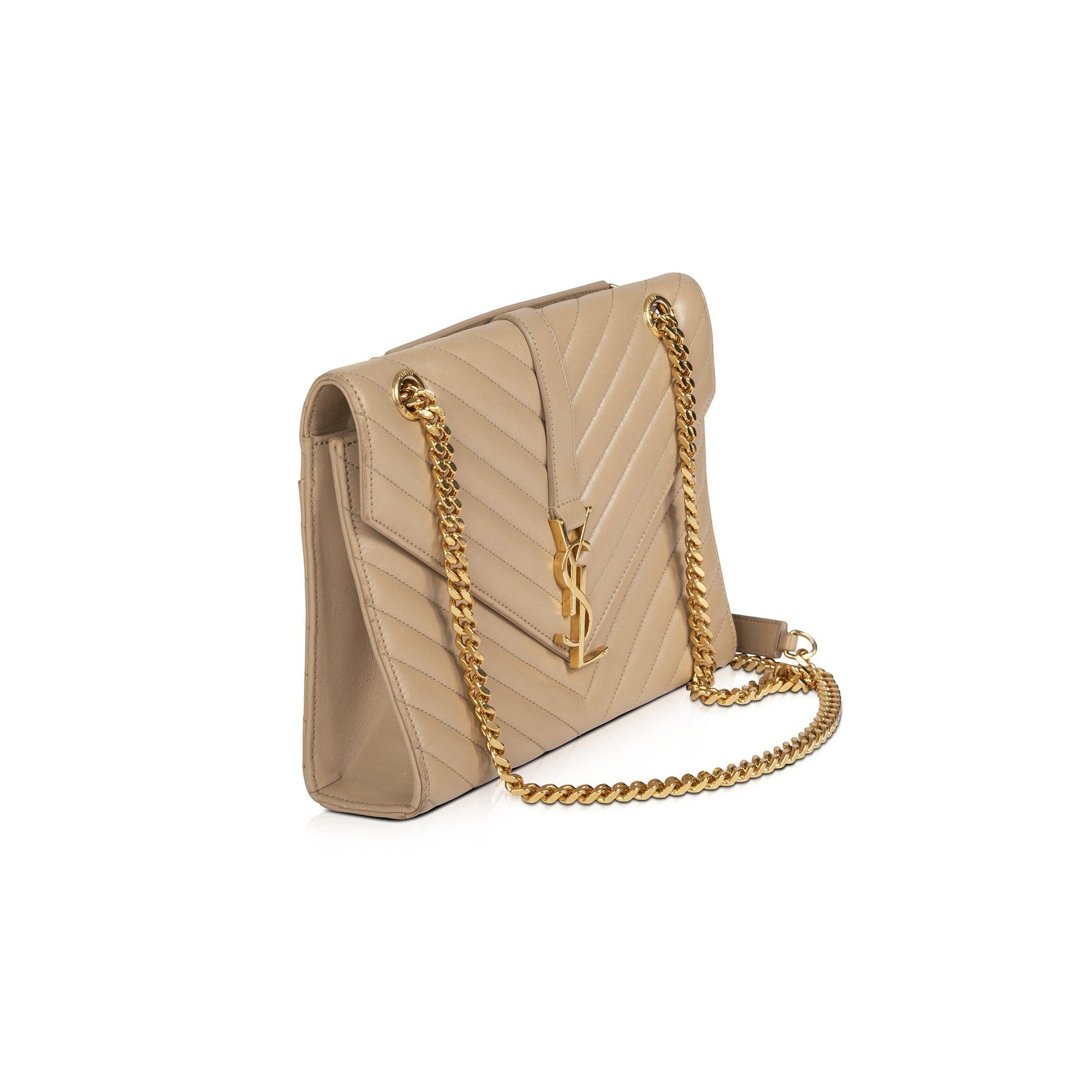YSL Saint Laurent Envelope Bag Monogram Medium Travel Bag Box 29435