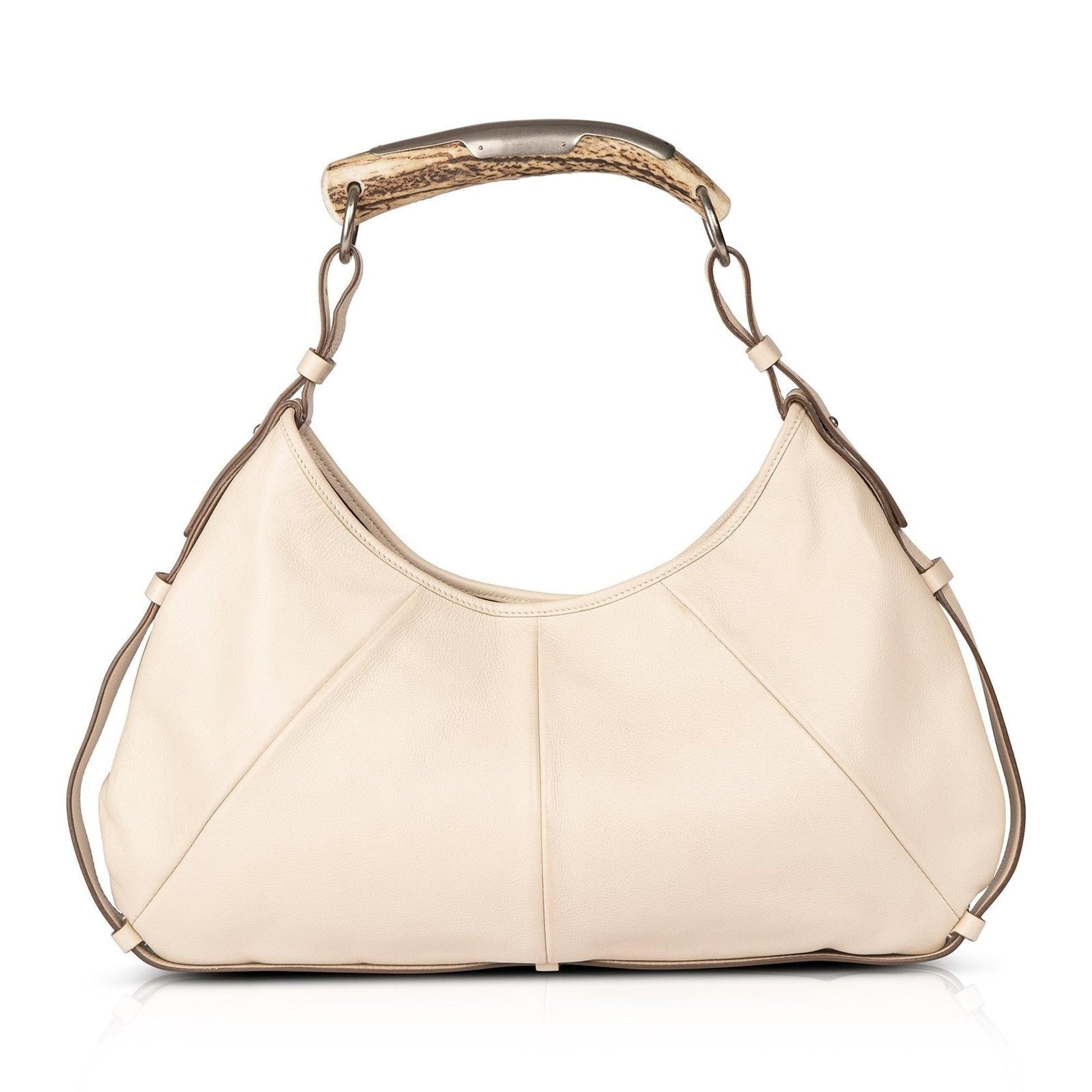 YSL Saint Laurent Mombasa Horn Hobo Shoulder Bag