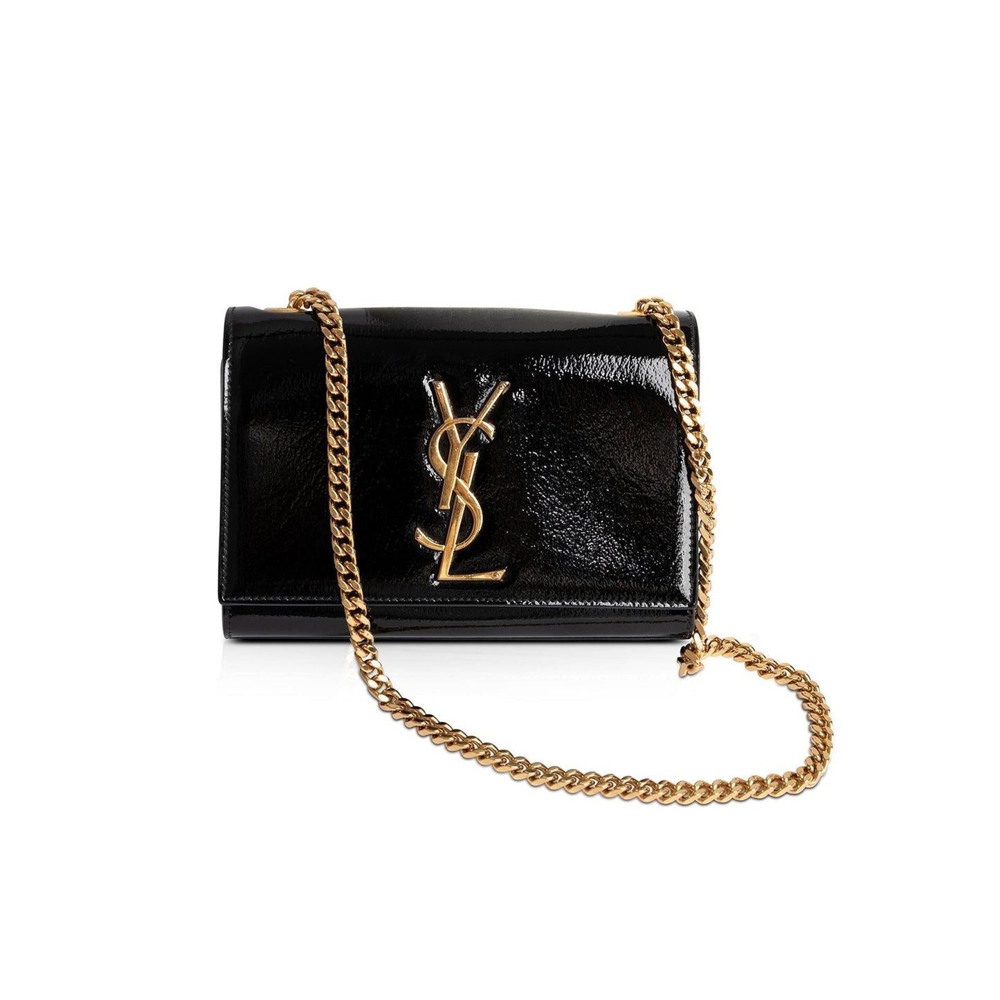 YSL Saint Laurent Patent Kate Bag Leather Monogram Travel Bag