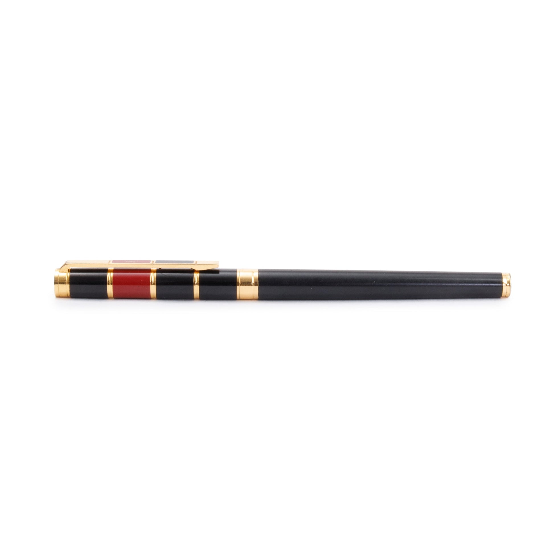 YSL Saint Laurent Tone Lacquer Opium Fontain Pen Travel Bag Black Gold