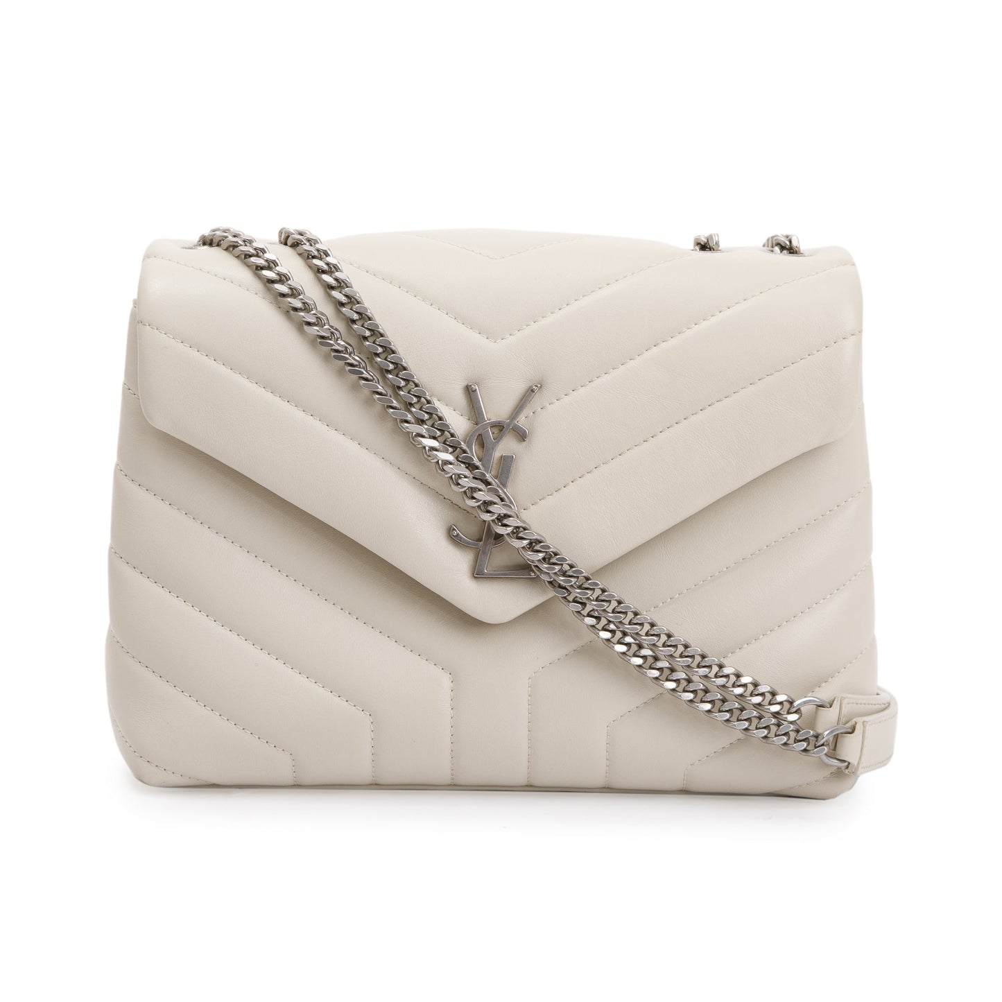 YSL Saint Laurent Calfskin Small Loulou Shoulder Bag Leather Monogram