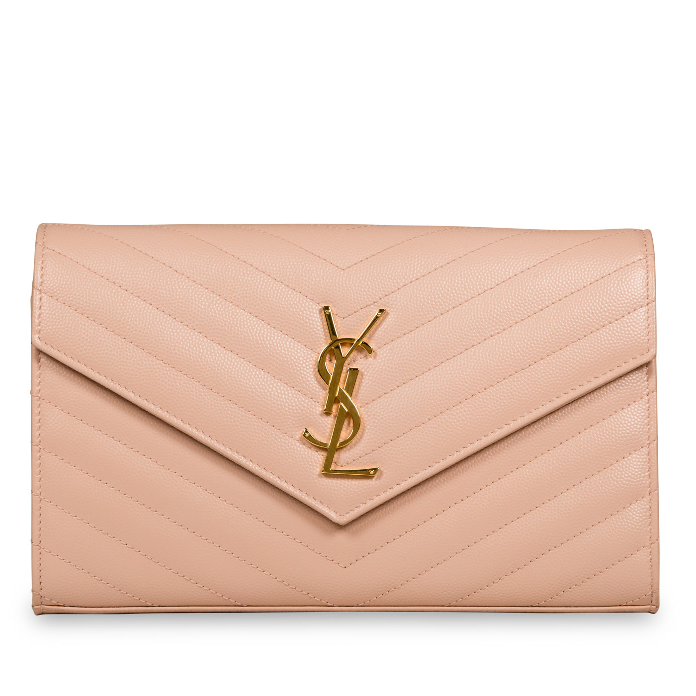 YSL Saint Laurent Chevron Envelope Crossbody Crossbody Bag