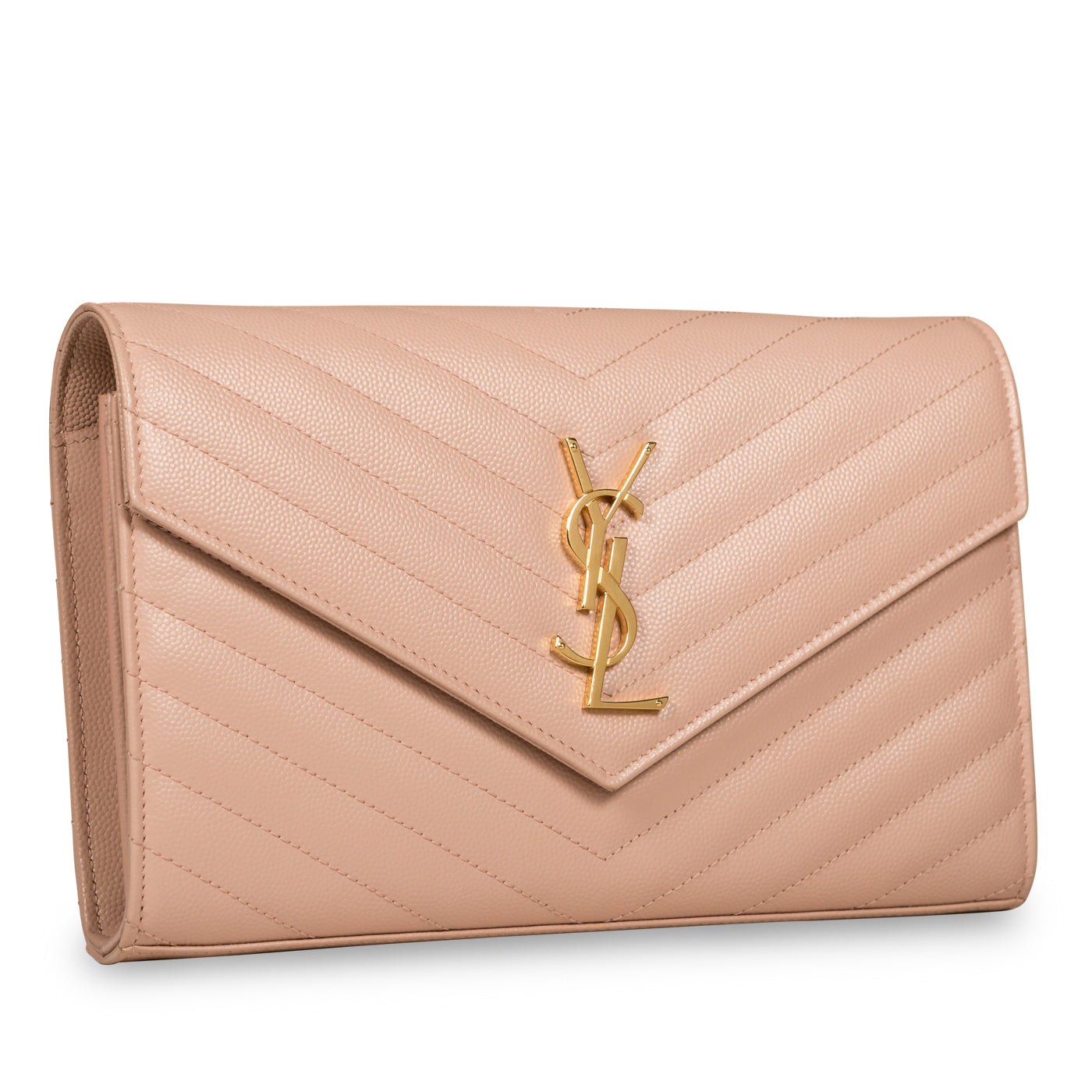 YSL Saint Laurent Chevron Envelope Crossbody Crossbody Bag