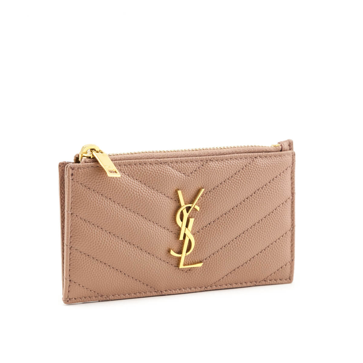 YSL Saint Laurent Trending Grain De Poudre Chevron Fragments Zippered Matelasse Monogram Travel Bag