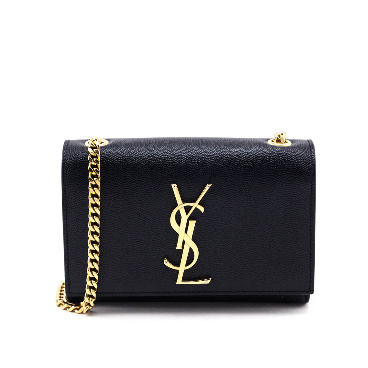 YSL Saint Laurent Trending Grain De Poudre Kate Chain Bag Monogram Black Travel Bag