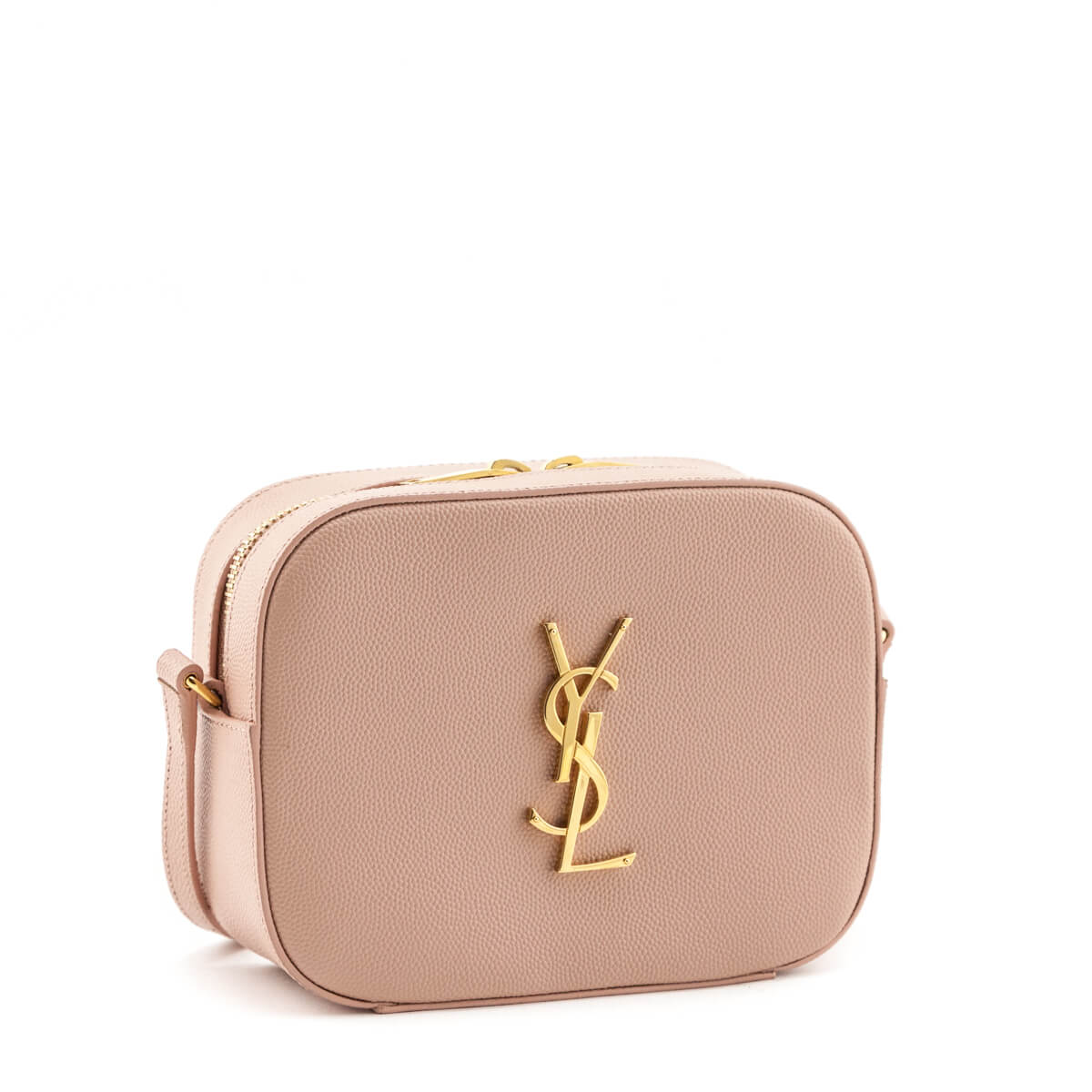 YSL Saint Laurent Trending Blush Grain De Poudre Classic Camera Monogram Small Crossbody Bag