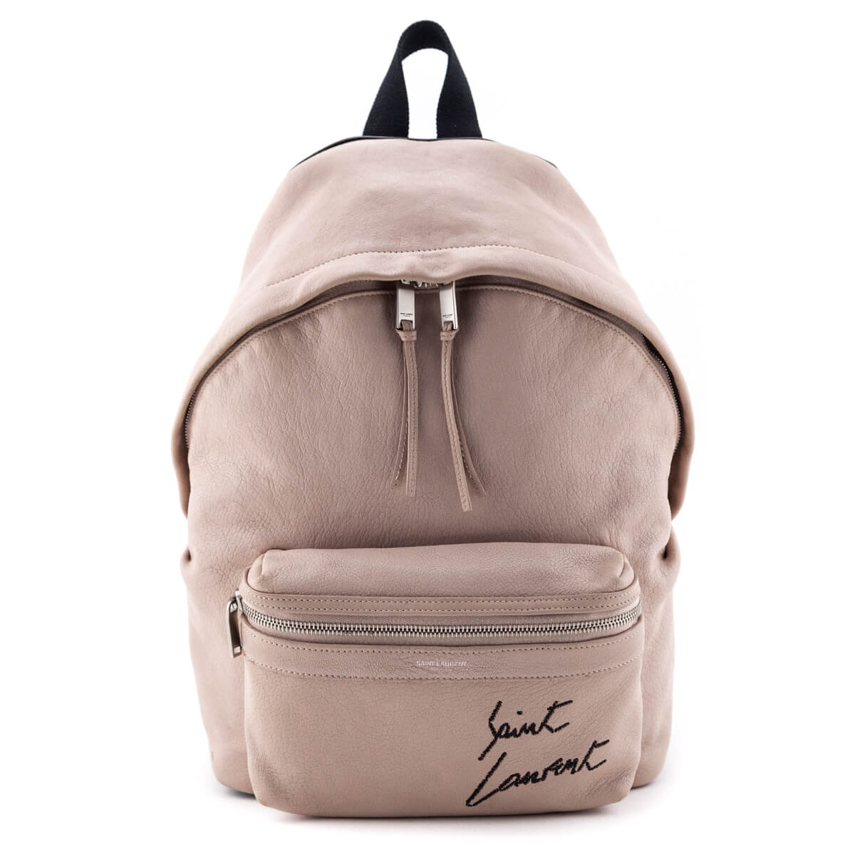 YSL Saint Laurent Saint Laurent Trending Lambskin Signature City Backpack Pink Mini