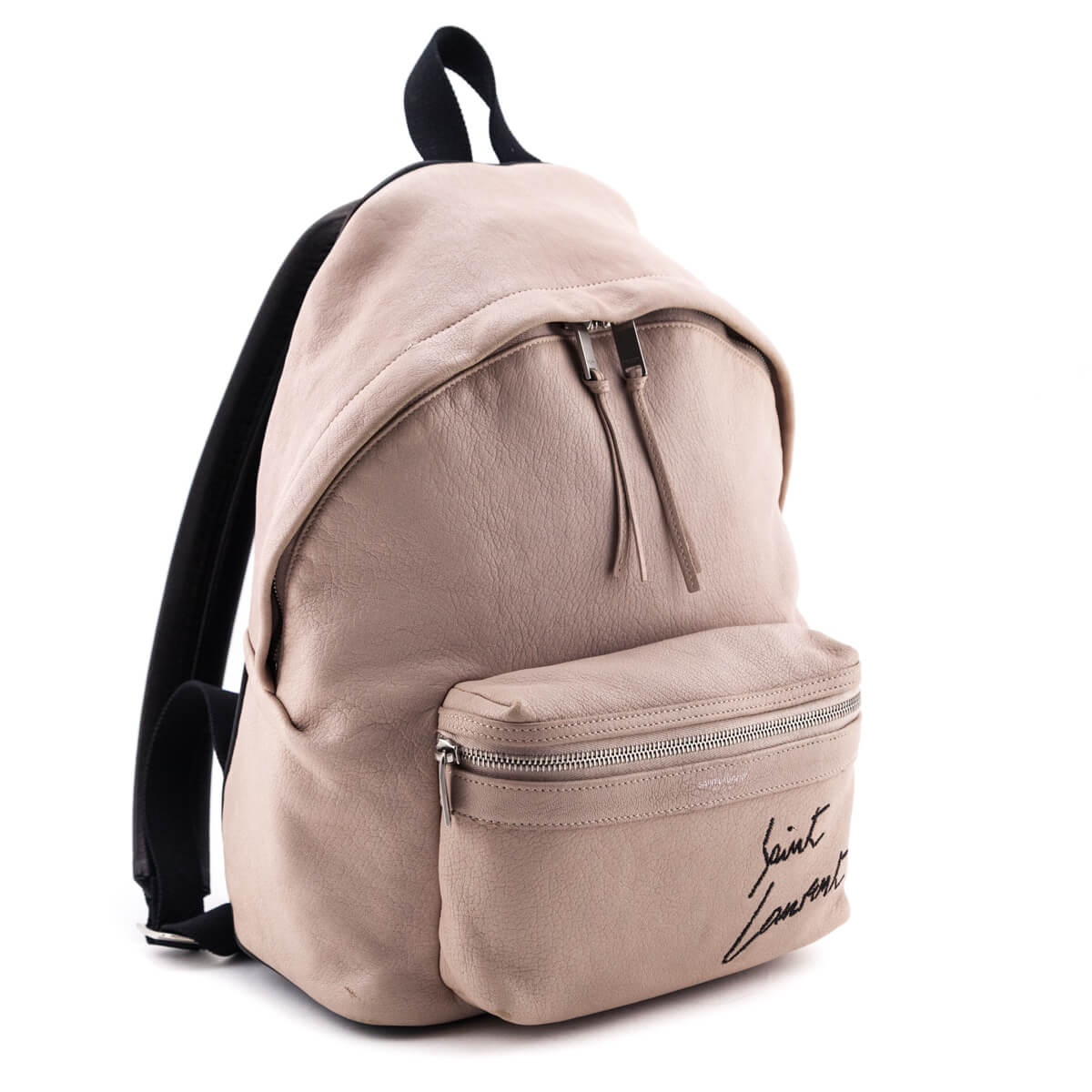 YSL Saint Laurent Saint Laurent Trending Lambskin Signature City Backpack Pink Mini
