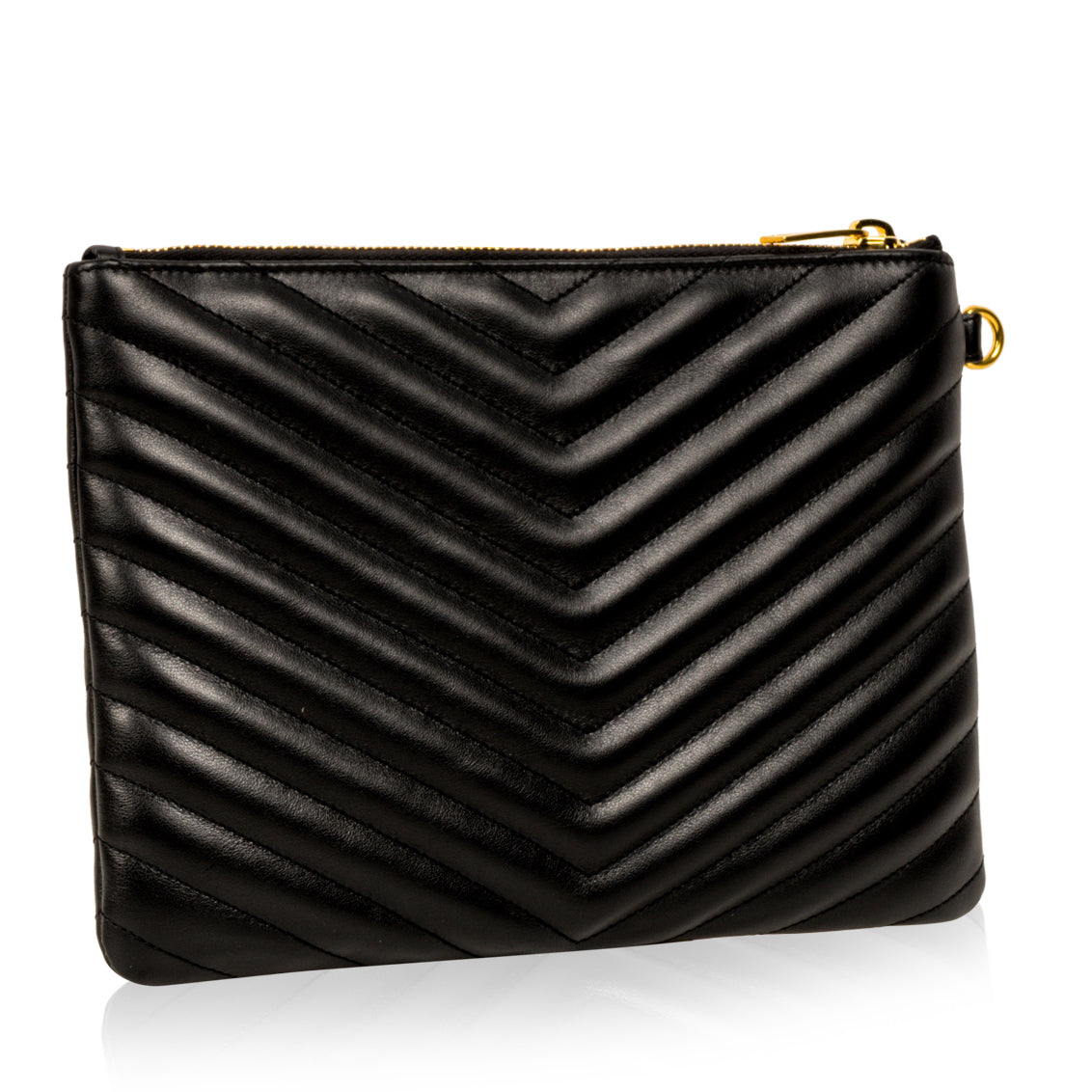 YSL Saint Laurent Chevron Clutch Clutch Bag Chevron Clutch