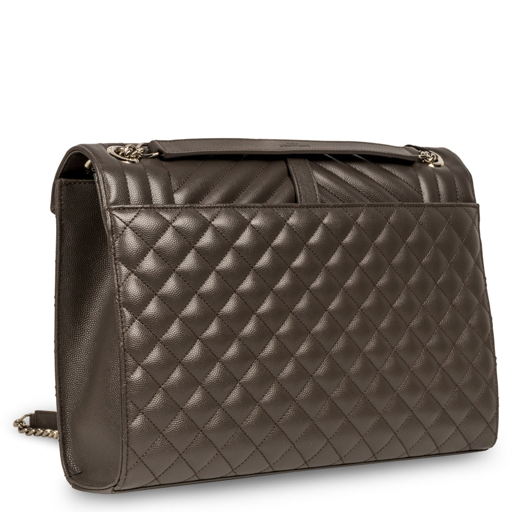 YSL Saint Laurent Cassandre Cross Stitching Crossbody Bag Quilted