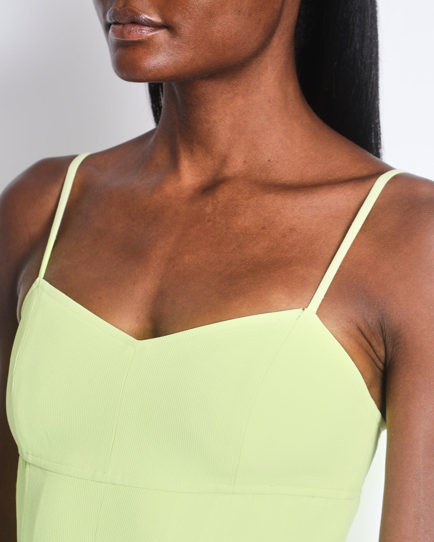 Chanel   97P Lime Green Mini Dress with Pocket Detail Size FR 38 (UK 10)
