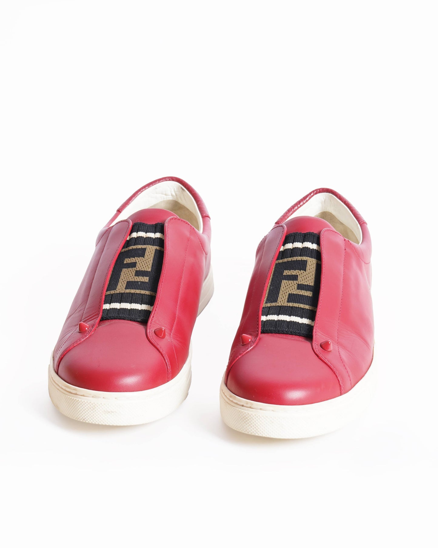 Fendi Shoe ff slip on flow sneakers for women Red Shoes