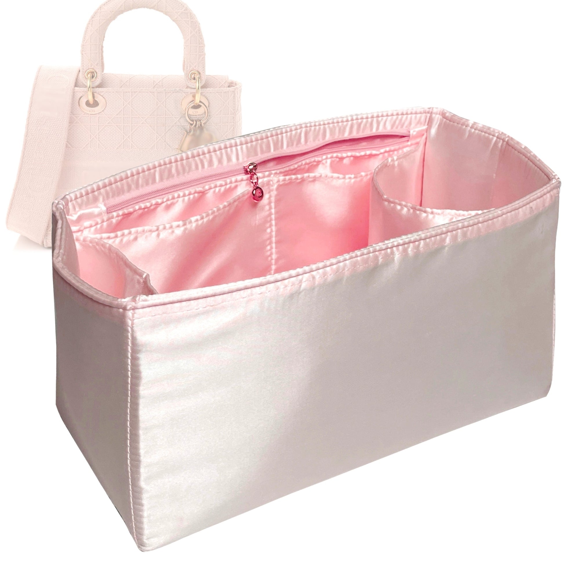 Dior Handbag Organizer for Lady D-Lite Bag, Bag Insert Large Zip 2