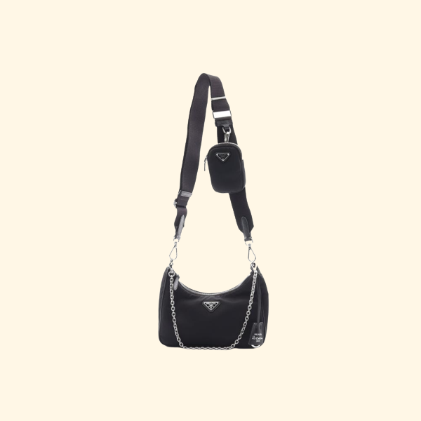 Prada Re Edition Tessuto Shoulder Bag Saffiano Chain