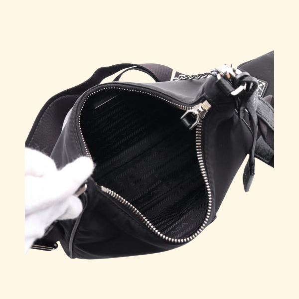 Prada Re Edition Tessuto Shoulder Bag Saffiano Chain