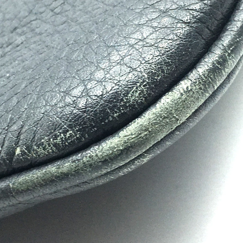 Gucci Dark No Gusset All Business Leather Gray Shoulder Bag