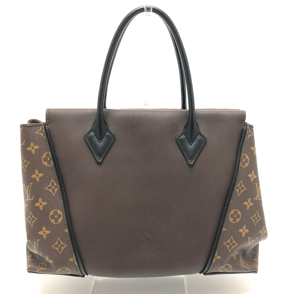 Louis Vuitton M41061 Cuir Orfevre W PM Monogram Leather Canvas Brown Tote Bag