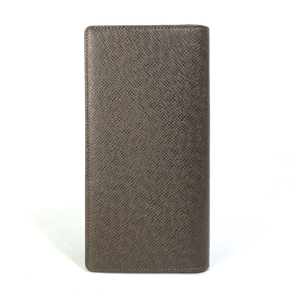 Louis Vuitton Long Purse M32578 Taiga Leather Brown Wallet Case