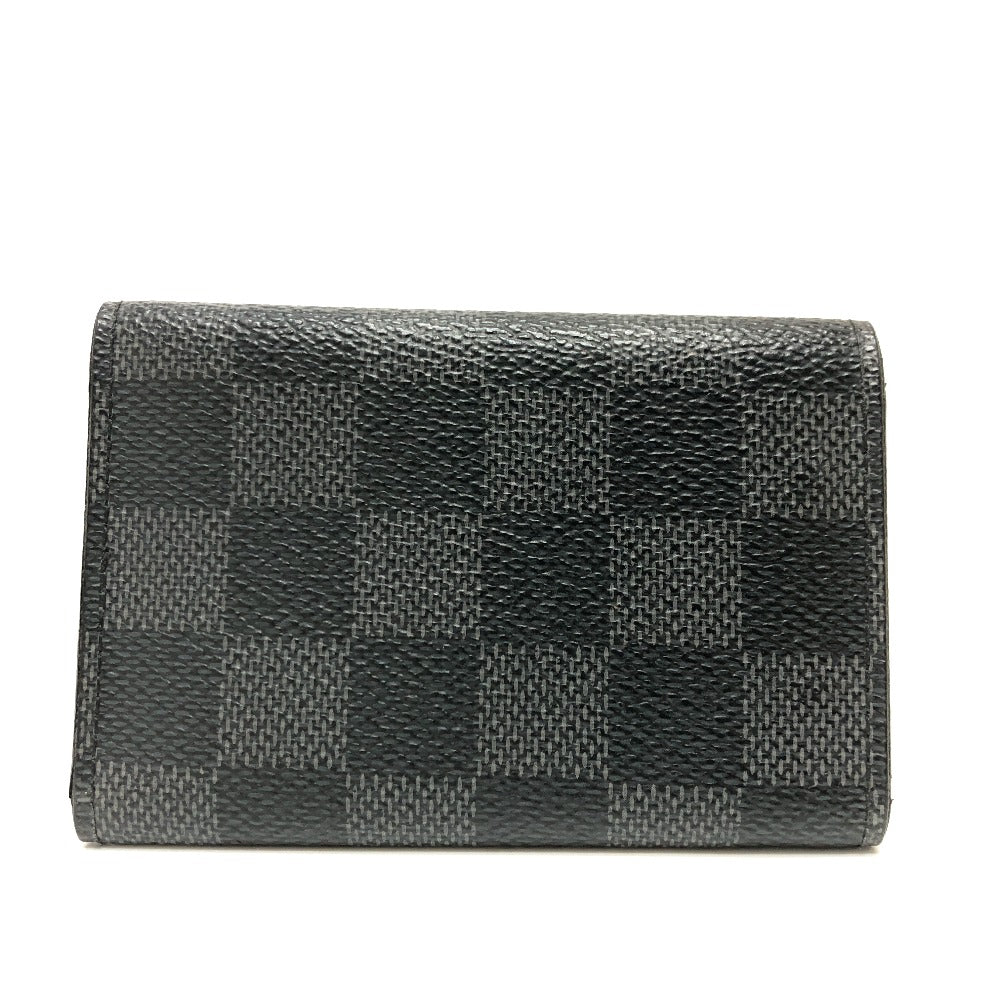 Louis Vuitton Key holder N62662 Damier Canvas Black Key Chain T 16