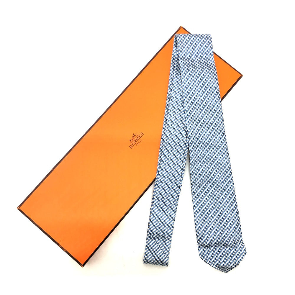 Tie Silk Overall Handle Mens Handbag Blue Travel Bag