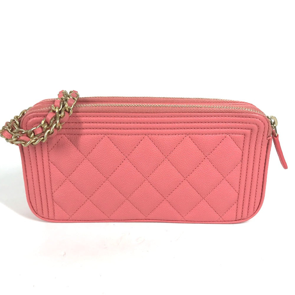 Chanel Caviar skin x Pink Gold Shoulder Bag