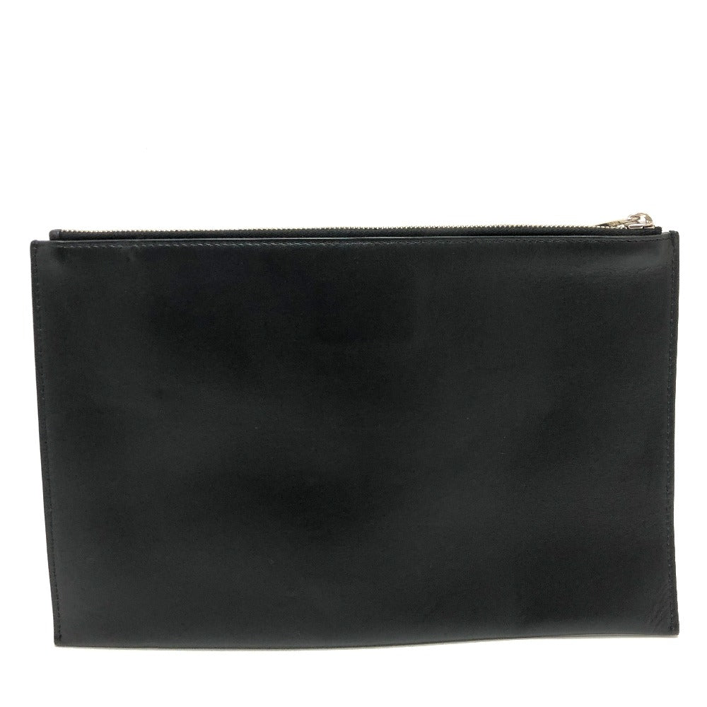 Dior Clutch Bag Star X Rose Paint Mens Leather Black