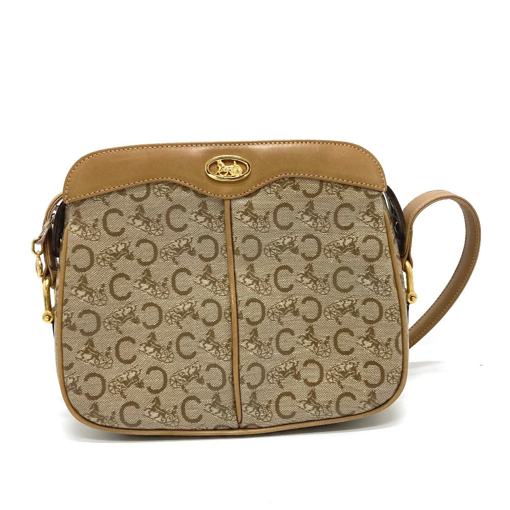 Shoulder Bag Pvc C Macadam Women Leather Beige