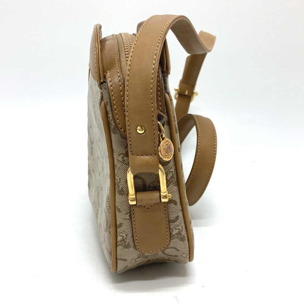 Shoulder Bag Pvc C Macadam Women Leather Beige