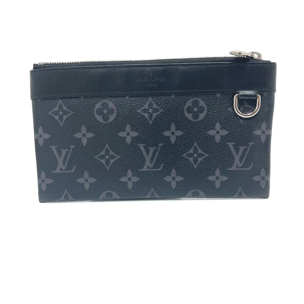 Louis Vuitton Pouch M44323 Eclipse Pochette Discovery Monogram Canvas Black Clutch Bag